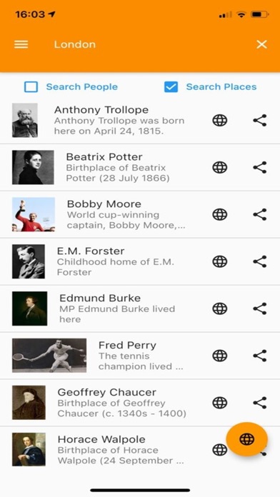 Famous Footprints Screenshot