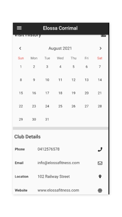 Screenshot #1 pour Elossa Fitness