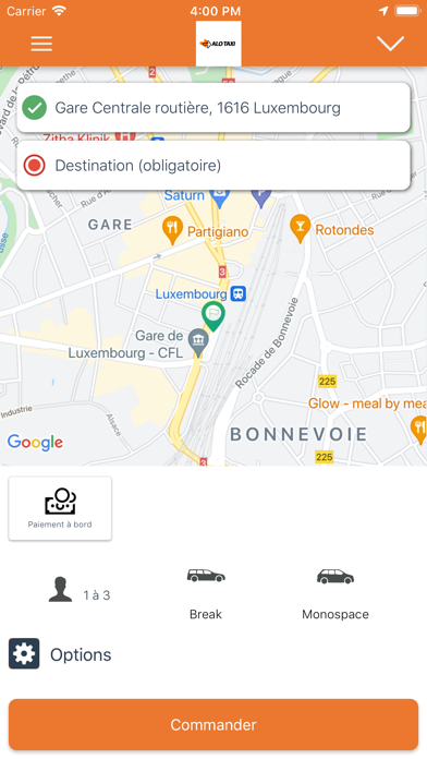 Alo Taxi Luxembourg Screenshot