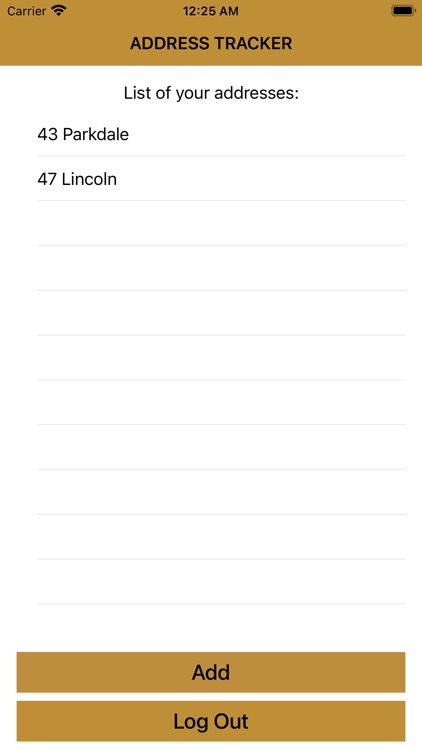Address Tracker