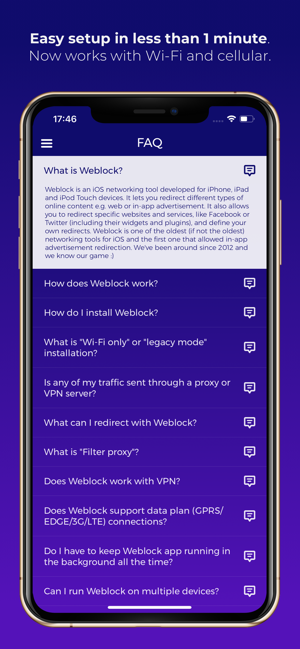 ‎Weblock: adblock & proxy Screenshot
