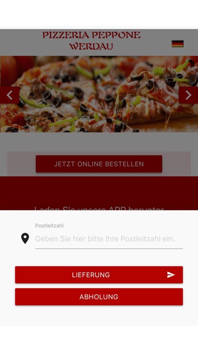 Pizzeria Peppone Werdau Screenshot