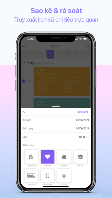 App Quản Lý Chi Tiêu Screenshot