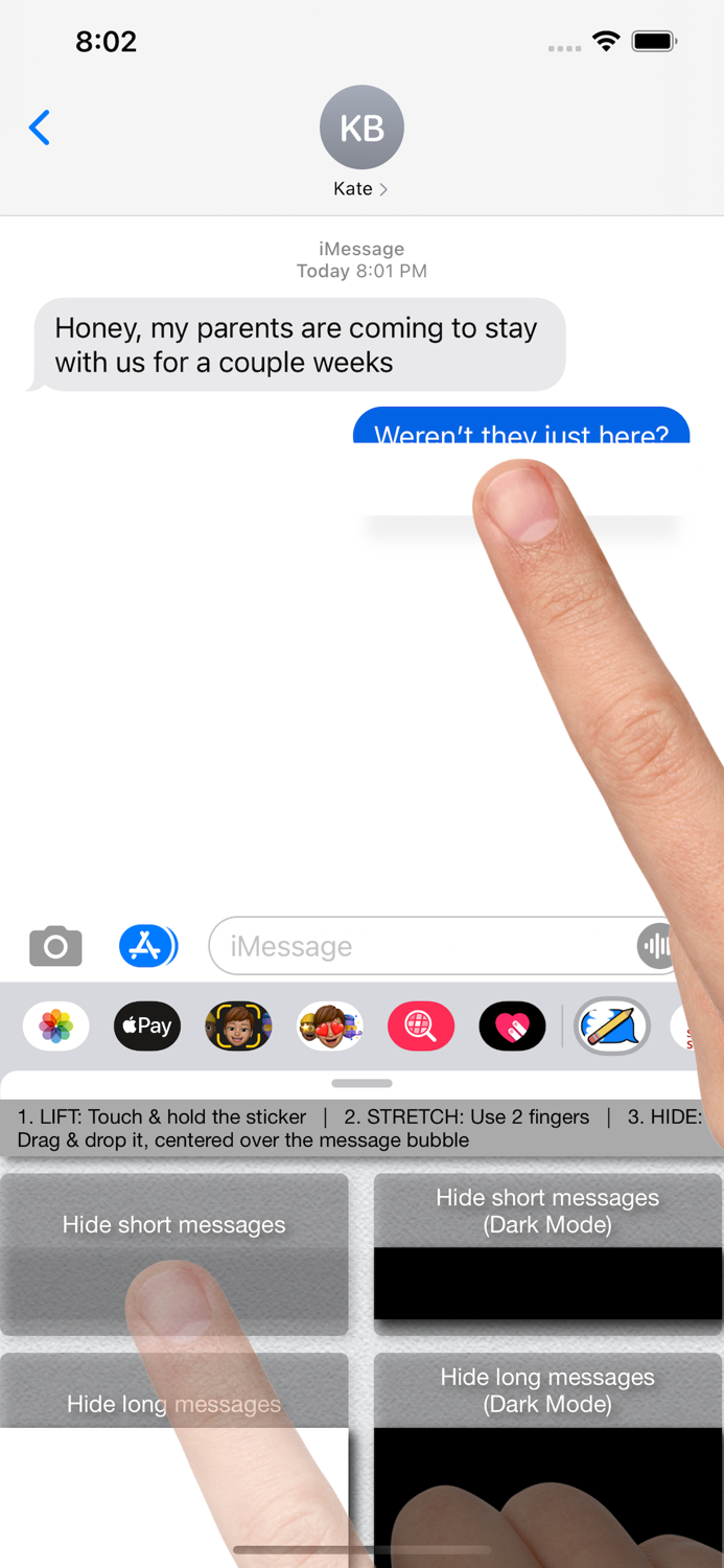 Unsend - Hide text messages
