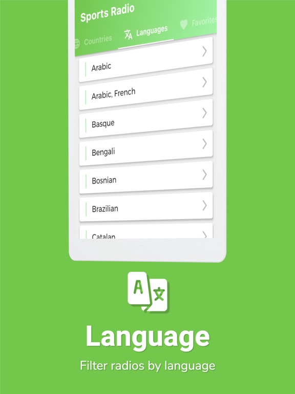 Sports FM Radio iPad screenshot 4 - Music app