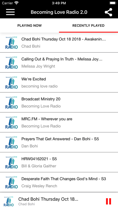 Becoming Love Radio Screenshot