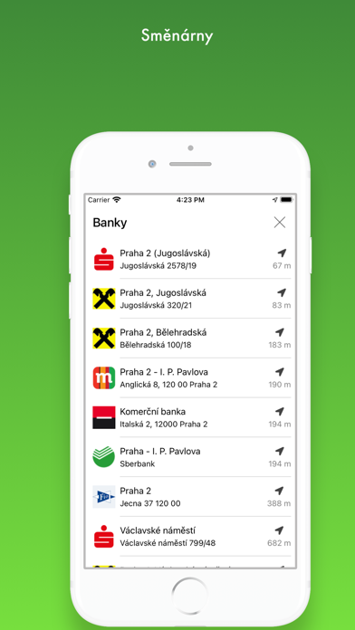 Kurzy měn - České banky Screenshot