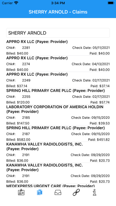 The EBSC Benefits Screenshot