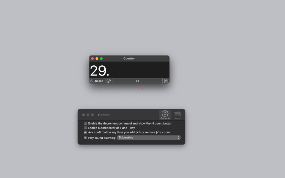 #6. Counter 1 (macOS) By: Roberto Panetta