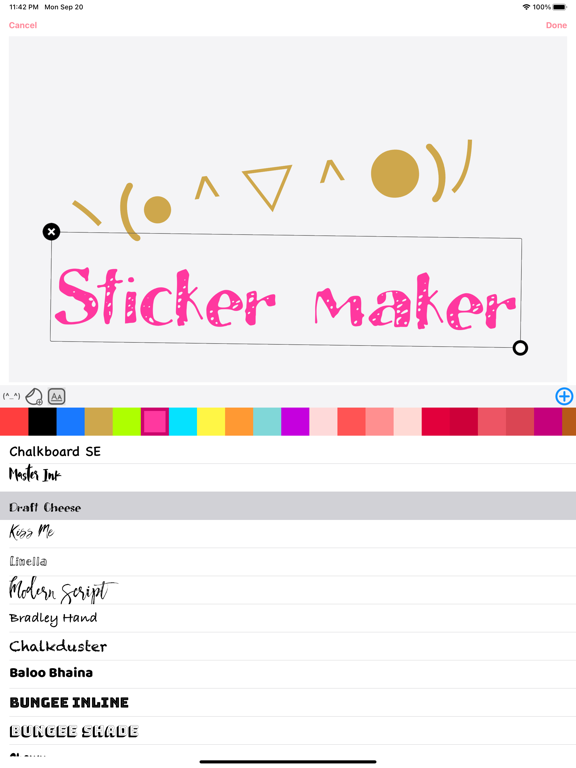 Kawaii lettertype voor iPhone iPad app afbeelding 5