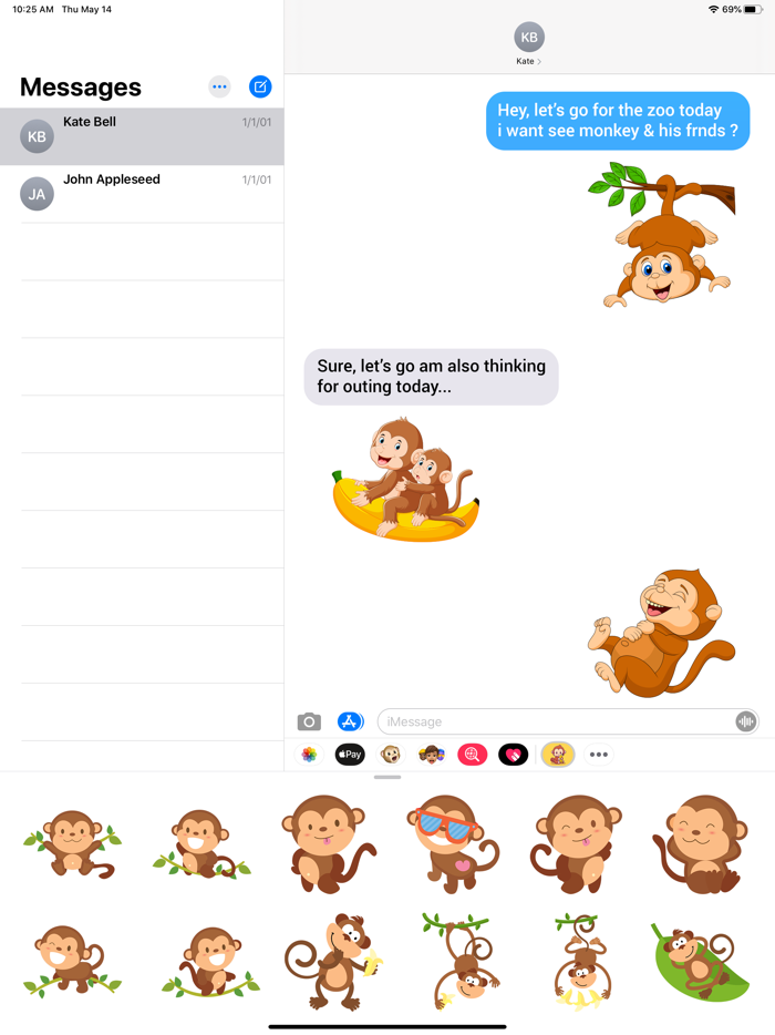 Animated Monkey Friends