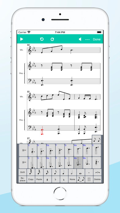 Screenshot #1 pour Score Creator: compose music