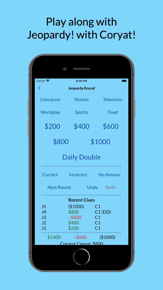 #1. Coryat — J! Scorekeeper (iOS) 由: Alexander Wong