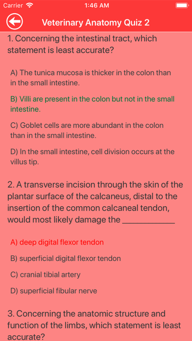 Veterinary Anatomy Quizzes Screenshot