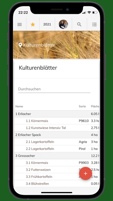 eFeldkalender Screenshot