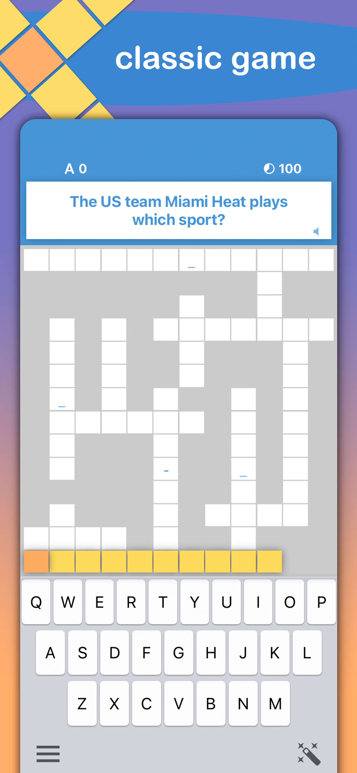 Dynamic Crossword