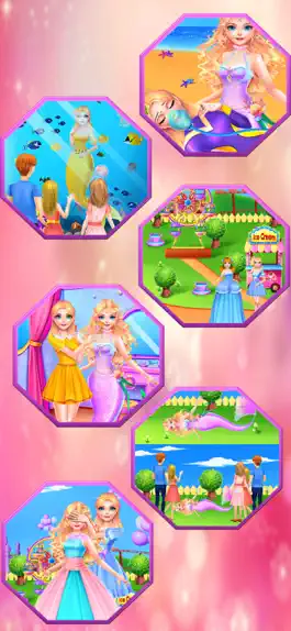 Game screenshot Одевалка русалки в аквариумной apk