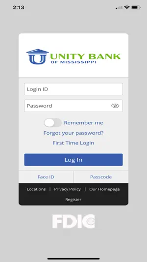 Unity Bank of Mississippi screenshot 1