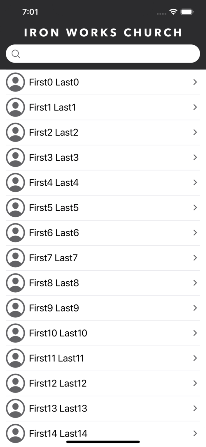 Iron Works Church Directory