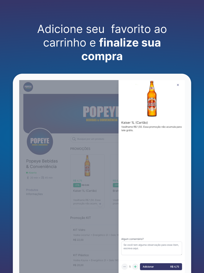 Popeye Bebidas and Conveniência