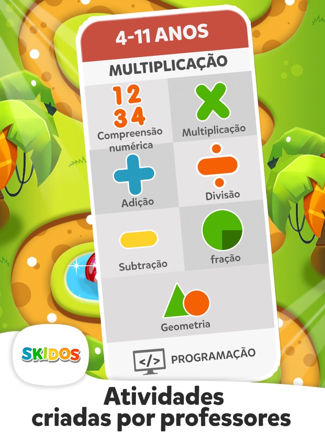 Matemática Divertida - Jogo para crianças (Adição, Subtração, Tabuada,  Divisão)::Appstore for Android