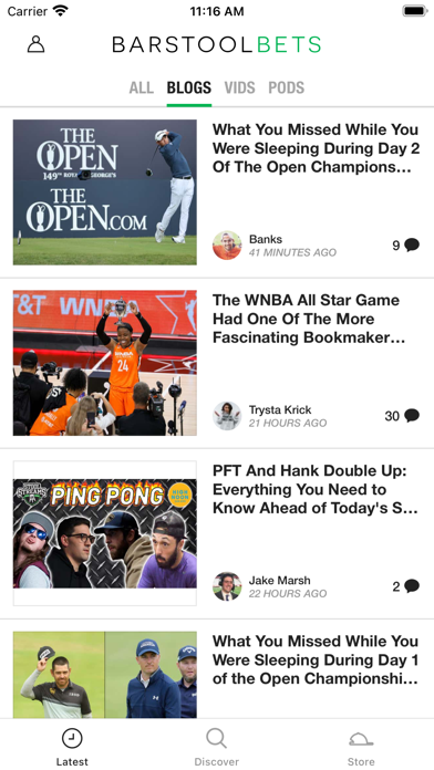 Barstool Bets Screenshot