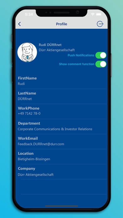 DÜRRnet Screenshot
