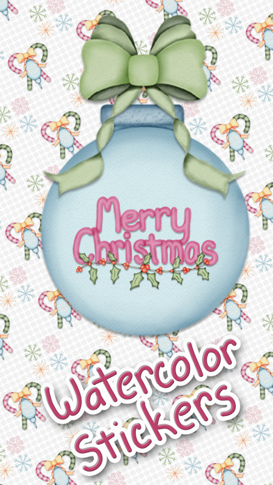 Christmas Watercolor Stickers Screenshot