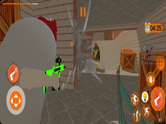 Gun Shooting Chicken War Games screenshot 2
