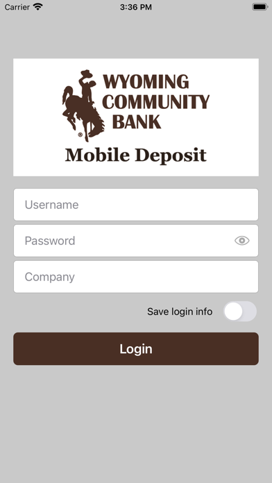 WCB Mobile Deposit Screenshot