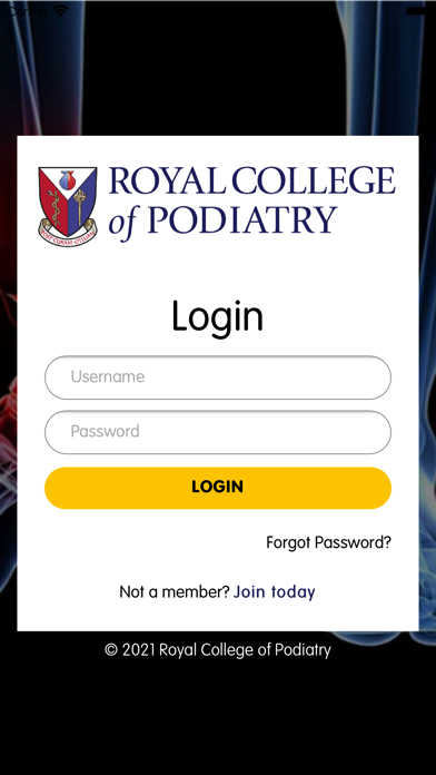 The College of Podiatry app Screenshot