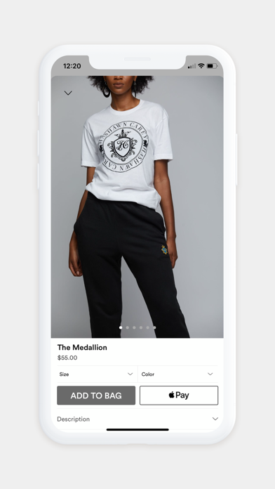 Hashawn Carey Apparel Screenshot