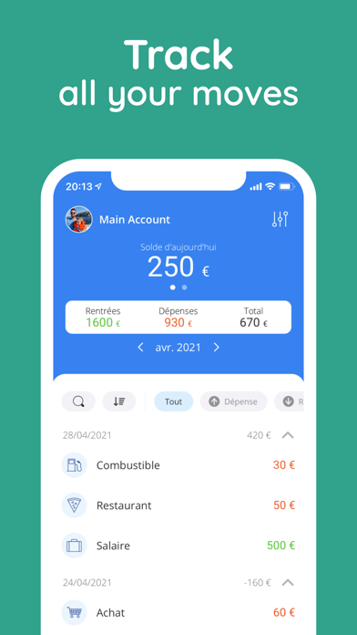Screenshot #3 pour Moneyboard - Budget & Dépenses