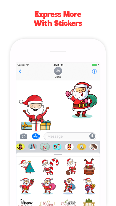 How to cancel & delete Hand Drawn Santa Emojis from iphone & ipad 4