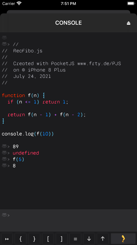 #3. PocketJS (iOS) 由: PAMA games