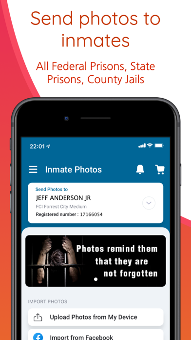 Inmate Photos, send to prison Screenshot