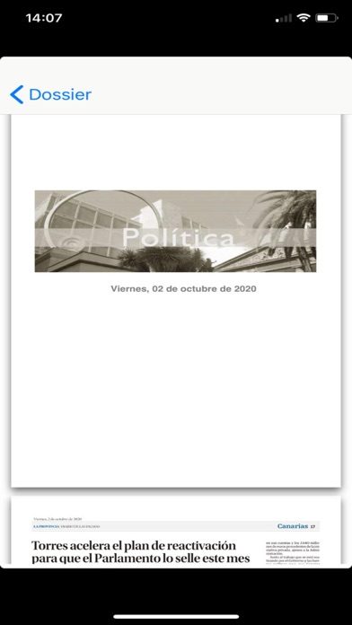 Seguimiento de medios Screenshot