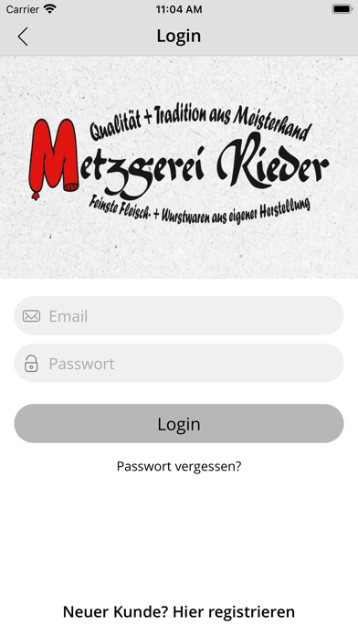 Metzgerei Rieder Screenshot