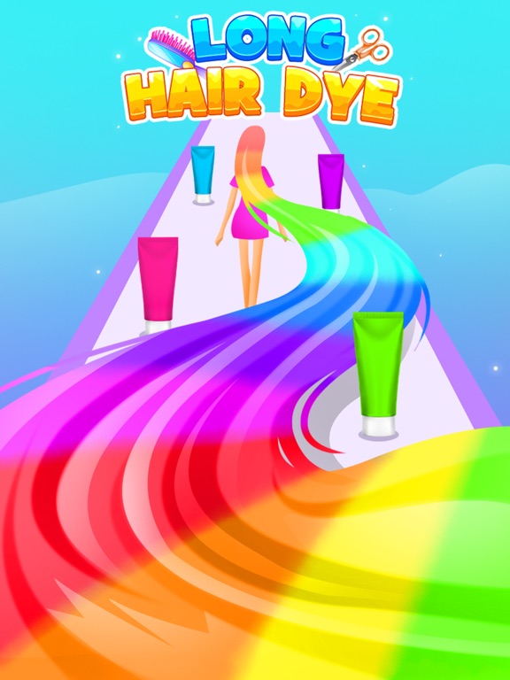 Screenshot #4 pour Long Hair Dye - Rainbow Salon