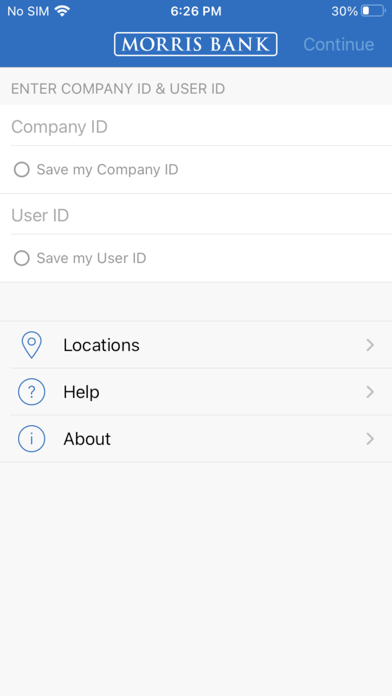 How to cancel & delete Morris Bank mBiz Mobile from iphone & ipad 1