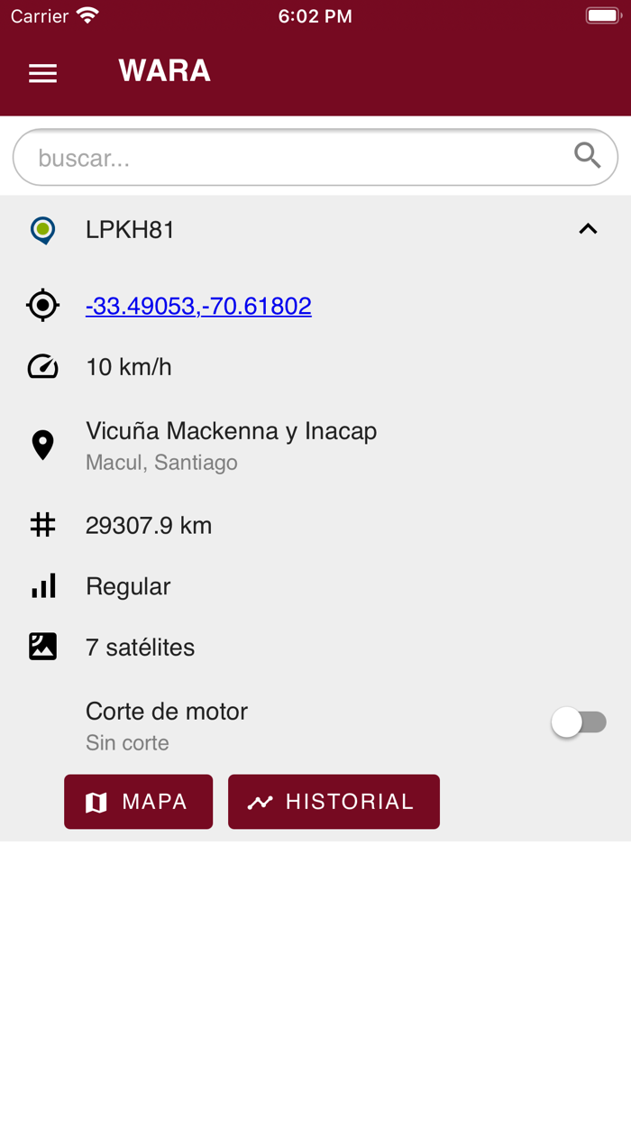 Wara seguimiento y control