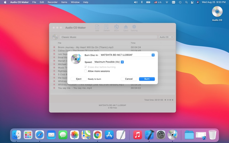 Screenshot #2 pour Audio CD Maker