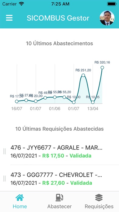 SICOMBUS Gestor Screenshot
