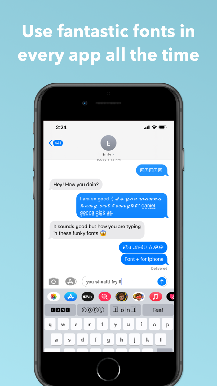 Fonts Keyboard for iPhone
