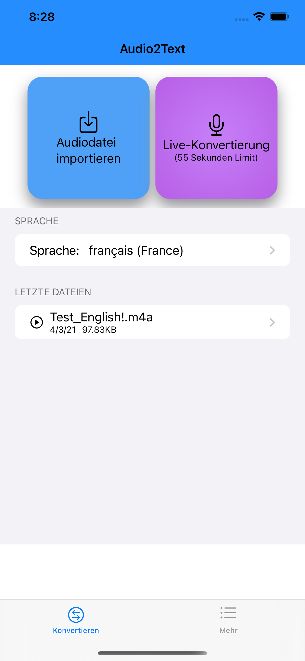 Transkribieren - Audio in Text