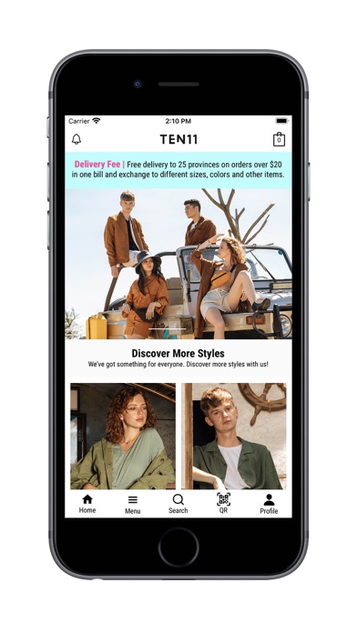 Ten11 Online Shop Screenshot