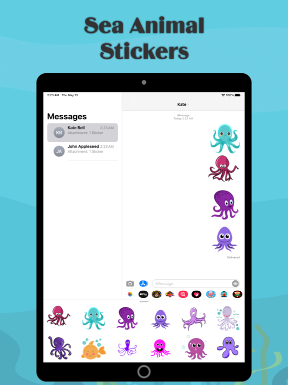Screenshot #4 for Sea Animals Emojis