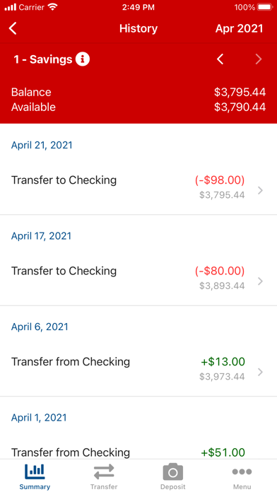 Utah Power Credit Union Screenshot