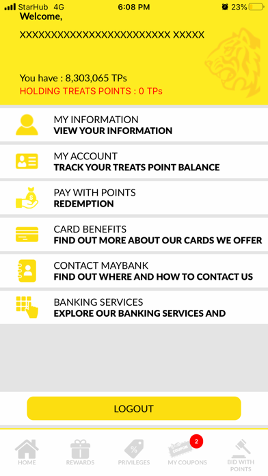 MAYBANK TREATS SG Screenshot