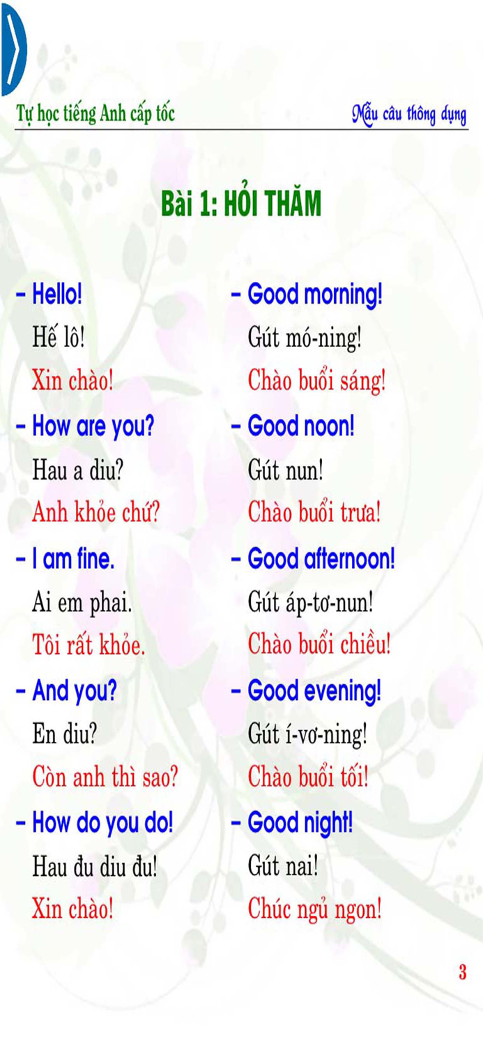 English Common Sentences